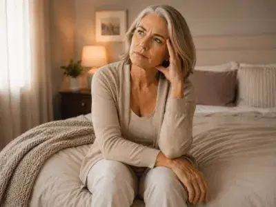Midlife woman whose body has started changing