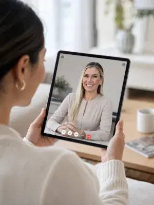 Menopause woman in consultation with a Josie provider
